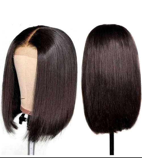 12 inch 3part(4x4) straight bob wig
