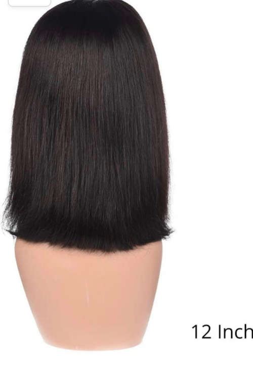 12 inch 3part(4x4) straight bob wig
