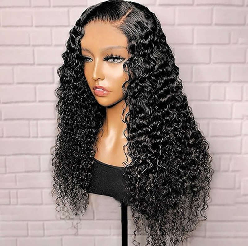 20 inch 3part closure Brazilian/Peruvian curly wig