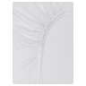 Polycotton white fitted sheet
