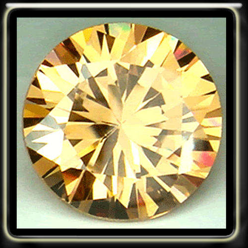 1.90CT CHAMPAGNE SIMULATED FANCY DIAMOND [VVS] ~ BRILLIANT ROUND MACHINE CUT