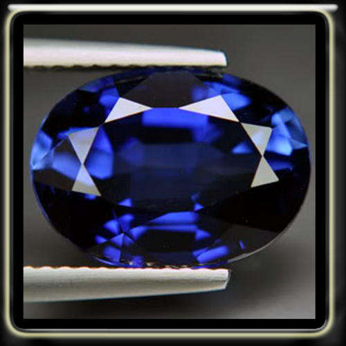 3.05CT VIVID CORNFLOWER BLUE BLAZING SAPPHIRE [VVS] - TOP CLARITY OVAL COLOUR ENHANCED GEM
