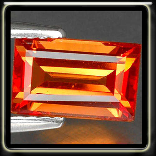 2.59CT ORANGE SONGEA SAPPHIRE [VVS1] LUSTREOUS AND CLEAN EMERALD