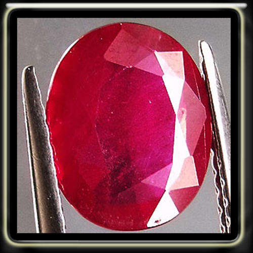 1.34CT GEM RED RUBY [OPAGUE]  STUNNING NATURAL MADAGASCAN OVAL GEMSTONE