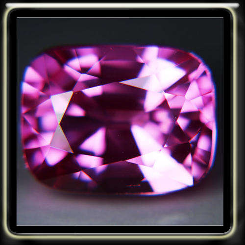 11.60CT MAGNIFICENT FLAMINGO PINK TOPAZ [VVS] - FANCY DIAMOND FACETED CUSHION (IRRADIATED)