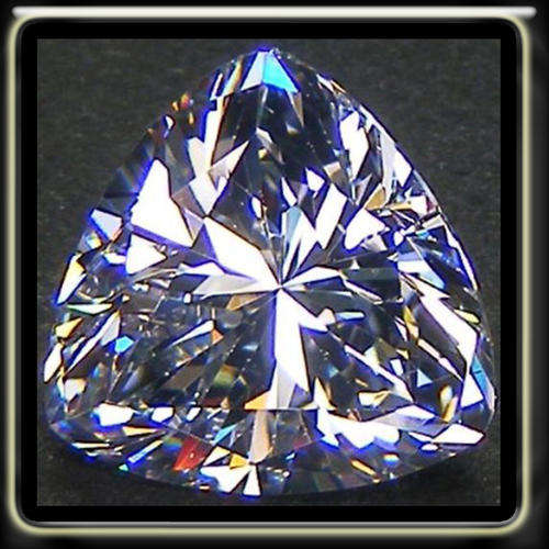 1.55CT D-COLOUR WITH LUSTREOUS FIRE PRECISION TRILLIANT POLISH DIAMOND CUBIC ZIRCONIA