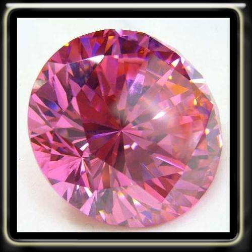 2.54CT BRILLIANT PINK SIMULATED DIAMOND [IF] - RUSSIAN PERFECT CALIBRATED OVAL (6.0 x 4.0mm)