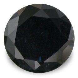 Lovely 3.30ct Black Diamomd Brilliant Round CZ