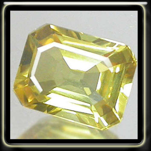 STUNNING 1.66CT LIGHT LEMON CITRINE POLISHED IN A EMERALD CUT
