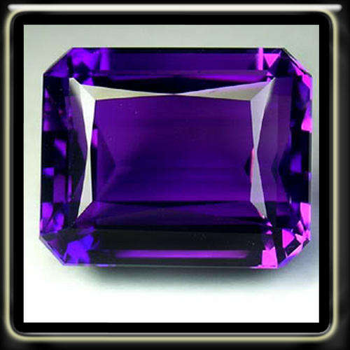EMACULANT 23.65CT DEEP PURPLE AMETHYST IN A PERFECT OCTAGON