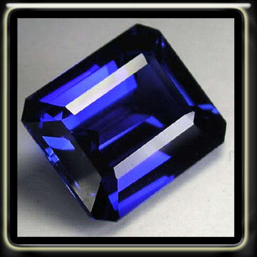MAJESTIC 5.50CT CORNFLOWER BLUE SAPPHIRE, AN OCTAGON POLISHED GEMSTONE