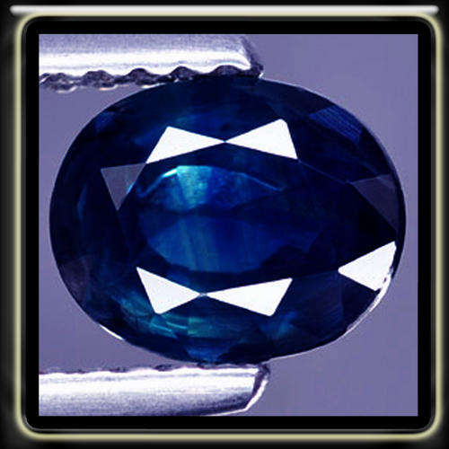 GRANDIOSE STUNNING 0.45CT NATURAL DEEP BLUE UNHEATED SAPPHIRE CUT IN A MASTERFULLY MIXED OVAL