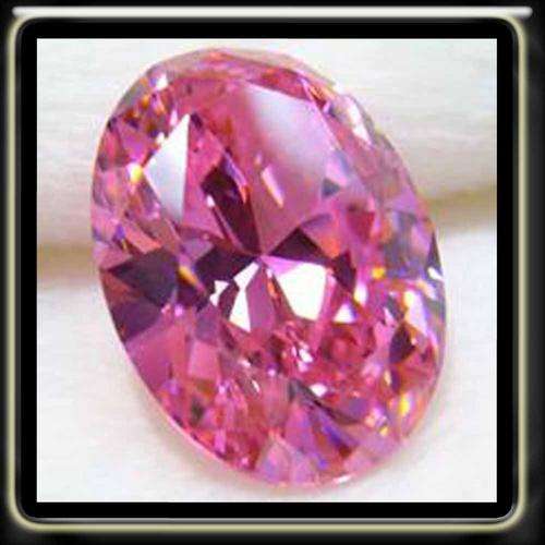 SHINING 2.04CT PRECISION OVAL CUT PINK  DIAMOND SIMULANTS WITH BEAUTIFULL LUSTRE