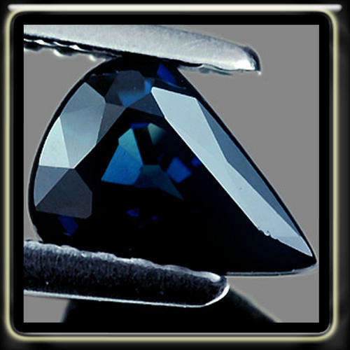 0.93CT NATURAL GREENISH BLUE UNHEATED SAPPHIRE MASTERFULLY CUT IN A PERFECT PEAR GEMSTONE