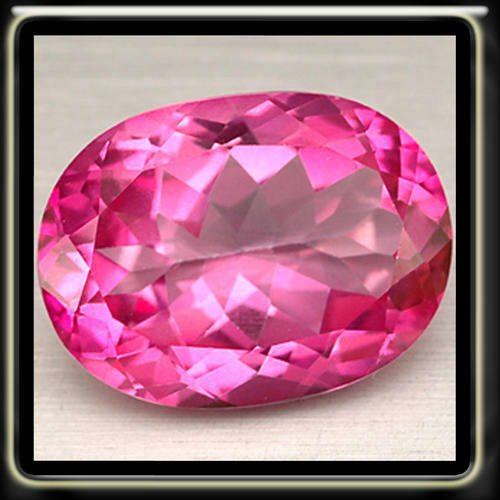 RADIANT 1.87CT STUNNING TOP PINK TOPAZ CUT IN A MODERN OVAL GEMSTONE