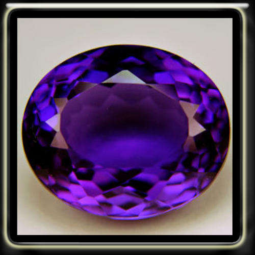18.40CT AMETHYST AWESOME PURPLE FANCY MULTI FACET OVAL POLISHED GEMSTONE