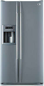 LG - Double Door Fridge Freezer with Water and Ice Dispenser