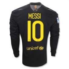 **AUTHENTIC** CHAMPIONS LEAGUE- BARCELONA FC-MESSI-10-X LARGE-AWAY KIT-LONG SLEEVE