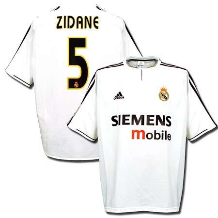 **CRAZZZY SPECIAL** REAL MADRID 03/04 HOME ZIDANE-5 CHOOSE YOUR SIZE
