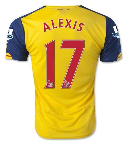 ***CRAZZY SPECIAL*** ARSENAL AWAY 14/15 ALEXIS-17-LARGE