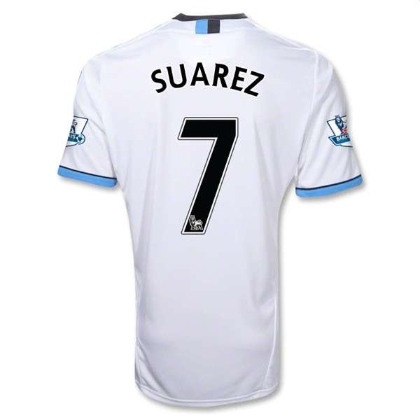 AUTHENTIC LIVERPOOL 3RD KIT 2011/12 ***SUAREZ*** SMALL