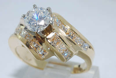 R77155 ELEGANT 1.44CT DIAMOND ENGAGEMENT RING