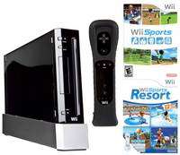 LIMITED EDITION - THE HARD TO FIND BLACK NINTENDO WII IS HERE AND COMES WITH 2 GAMES! **BRAND NEW**