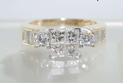 R70000 1.51CT INVISIBLE SET PRINCESS CUT DIAMOND RING