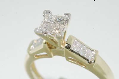 .71CT INVISIBLE SET PRINCESS CUT DIAMOND RING