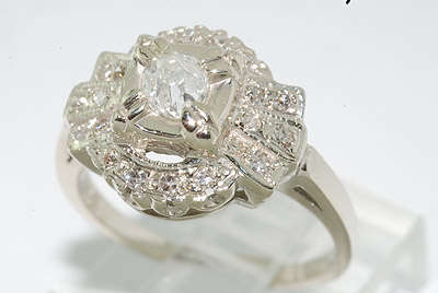 .56CT ANTIQUE ROUND CUT DIAMOND RING