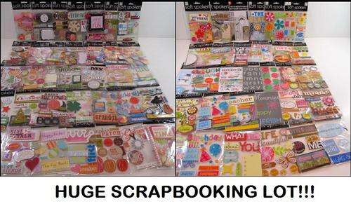 **ON PROMOTION** R3500 - MASSIVE SCRAPBOOKING LOT (100 PACKS ) **FREE SHIPPING**