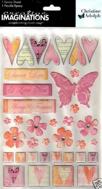**ON PROMOTION**CREATIVE IMAGINATIONS CHRISTINE ADOLPH EPOXY SHEET **FREE SHIPPING**