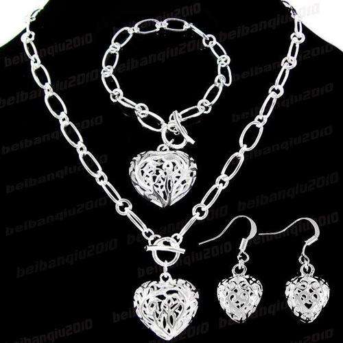 ***UNIQUE*** sterling silver set, necklace, bracelet and earrings! ***CHRISTMAS***