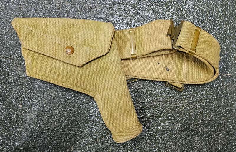 World War 2 Webbing belt and holster