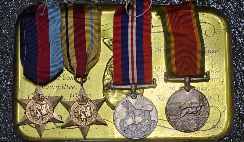 Set of Union Defense Force Medals with instruction pamphlet.