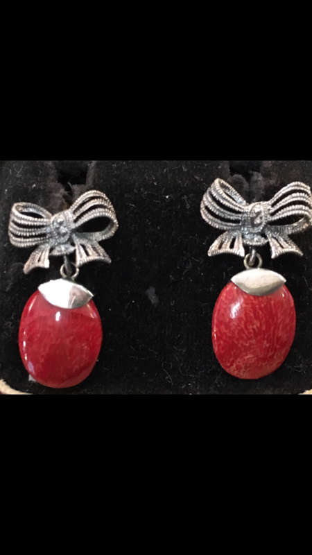 Coral earrings