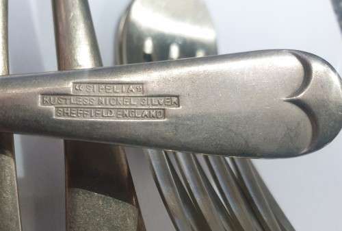 Sipelia - Rustless Nickel Silver - Sheffield England - forks and spoons