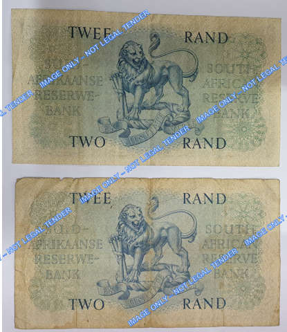 South African Reserve Bank notes (4) - M H De Kock - 1 lot