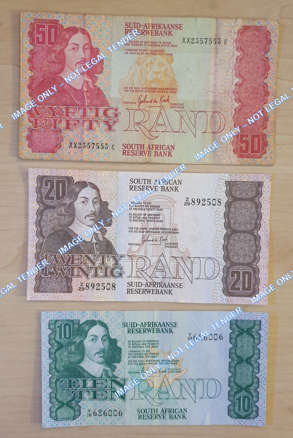 South African Reserve Bank replacement notes (3) - G P C de Kock - 1 lot