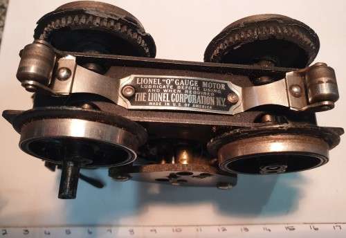 Lionel `O` gauge motor and parts (all received together)