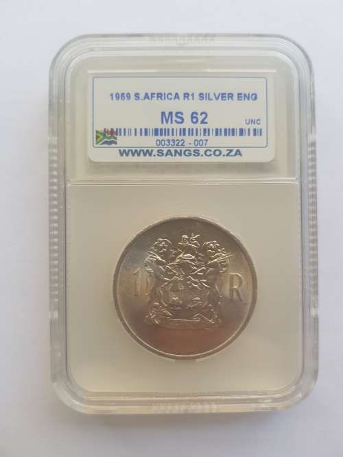 1969E silver rand ! Mint state MS62 !