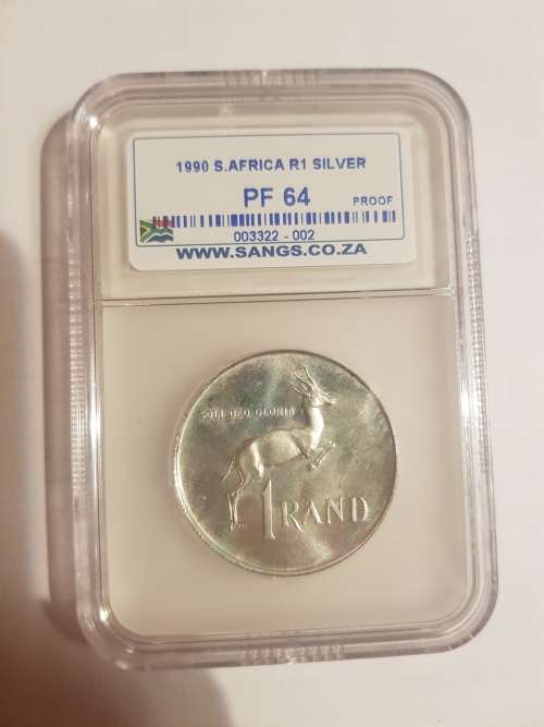 1990 Silver Rand PF64!