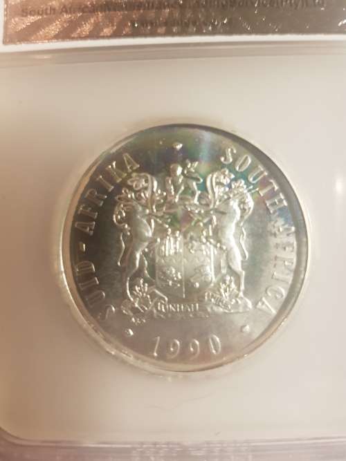 1990 Silver Rand PF64!