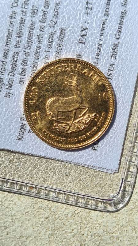 1016 1/10th OZ Gold Krugerrand in pouch with certificate! Gold is rising !