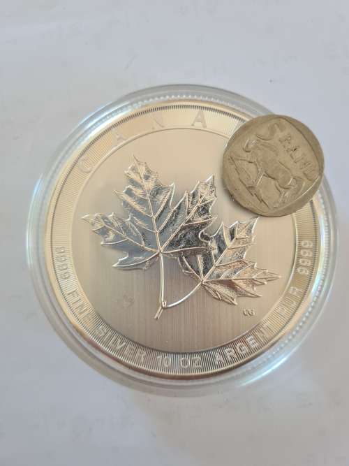 2018 10 ounce Canadian Maple! Massive, beautiful and impressive coin!