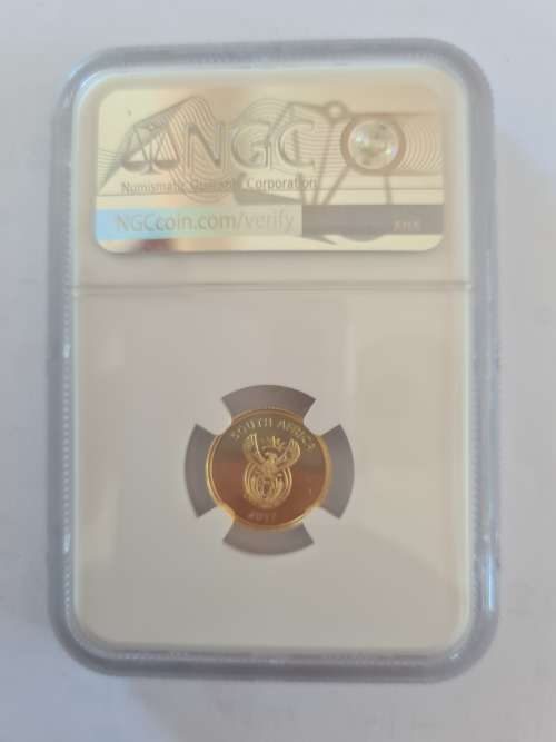 2017 Gold 10th oz - Puff Adder - Rare Natura coin - NGC- PF69