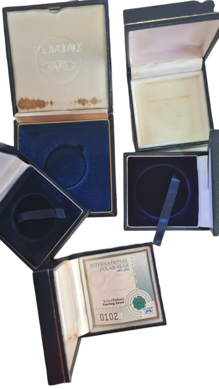 5 x Empty Sa Mint boxes as pictured