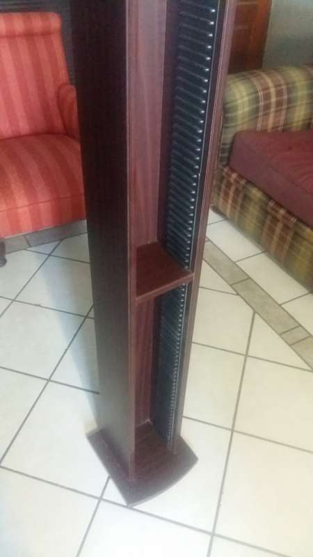 WOOD CD RACK AS NEW