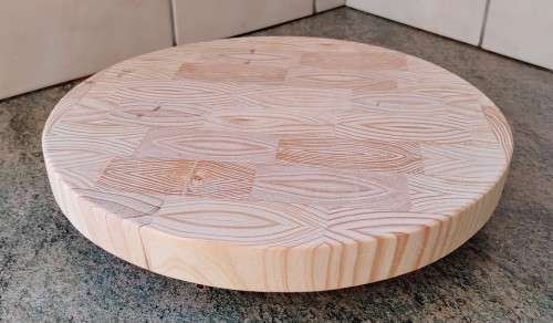 30cm End Grain Pine Lazy Susan Turntable
