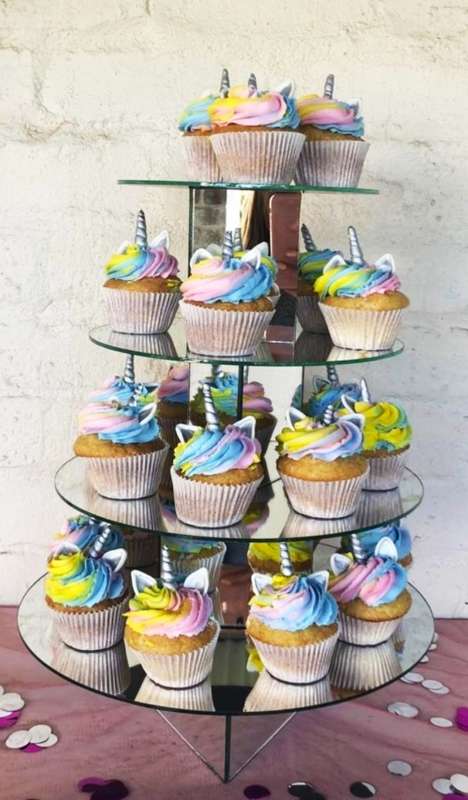 4 Tier Round Stackable Cupcake Stand